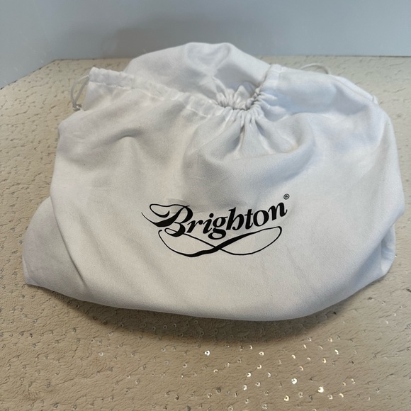 Brighton ‘Collins’ Cream White Leather Bohemian Bucket Shoulder Bag NWT - Picture 6 of 16